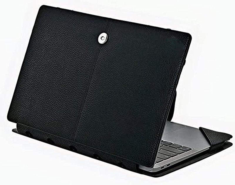 Hapzz Flip Cover for Lenovo Ideapad 1 11.6 81Vt009Uin Premium PU Leather Laptop Case and Cover  (Black, Waterproof, Pack of: 1)