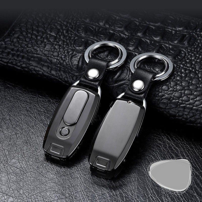 Gabbar USB Rechargeable Electronic Fashion Stylish Cigarette Accessories Keychain Cigarette Lighter (Black) USB LIGHTER_*** Cigarette Lighter  (Black)