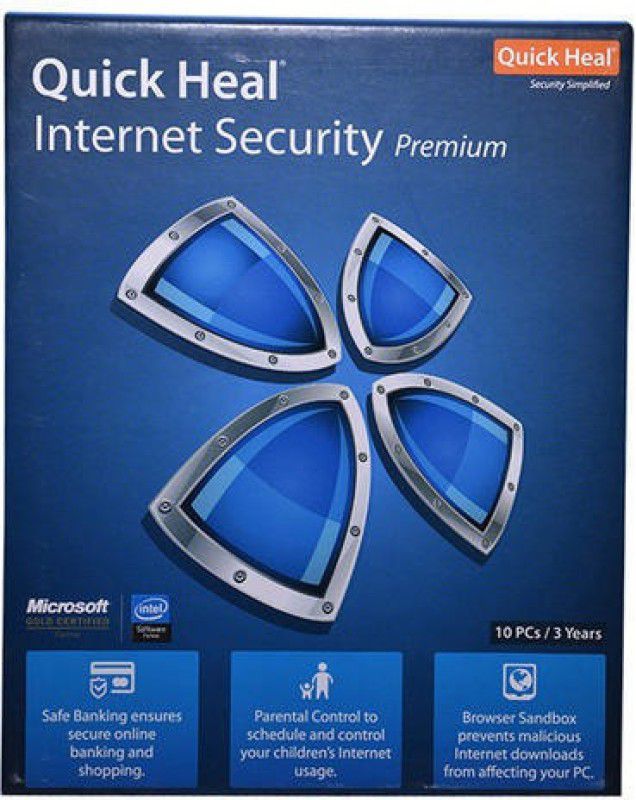 QUICK HEAL Internet Security 10.0 User 3 Years  (Voucher)