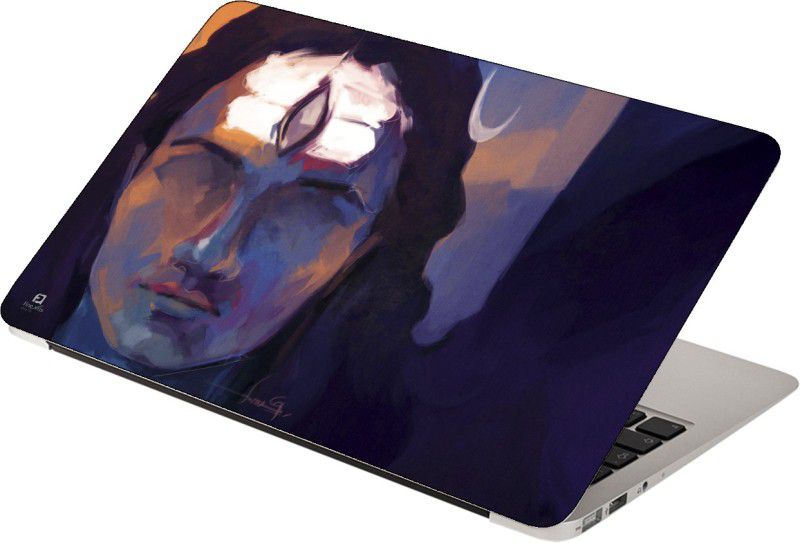 Finest Printed on Imported Vinyl, Premium Quality, HD, UV Printed, Bubble Free, Scratchproof, Washable, Easy to Install Laptop Skin/Sticker/Vinyl/Cover for 15.6 inches (Shiva Painting) Vinyl Laptop Decal 15.6