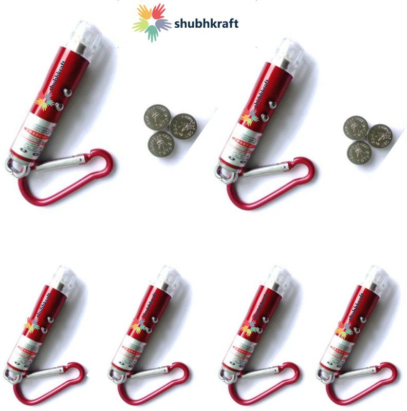 ShubhKraft Laser Pointer 3 In 1 Led Flashlight, Laser Light, Torch Keychain,  (650 nm, Multicolor)