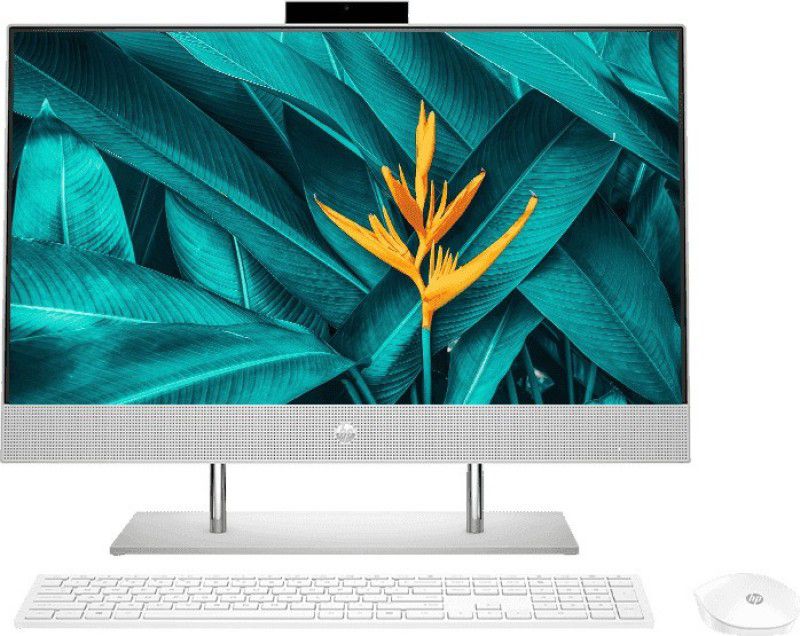 HP All-in-One 24-dp0818in Core i5 (10th Gen) (8 GB DDR4/512 GB SSD/Windows 10 Home/23.8 Inch Screen/24-dp0818in) with MS Office  (Natural silver)