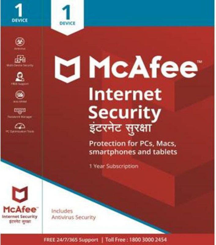 McAfee Internet Security 1 User 1 Year  (Voucher)