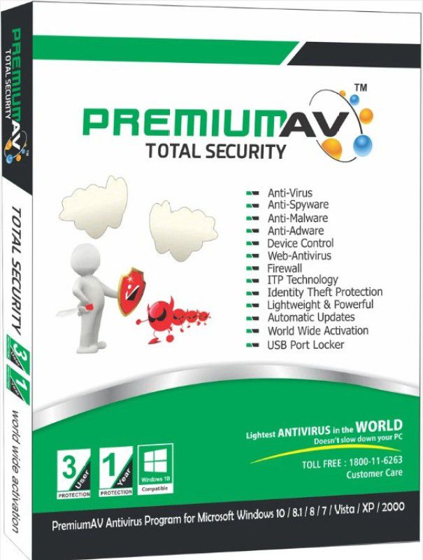 PremiumAV Total Security 1 User 1 Year  (Voucher)