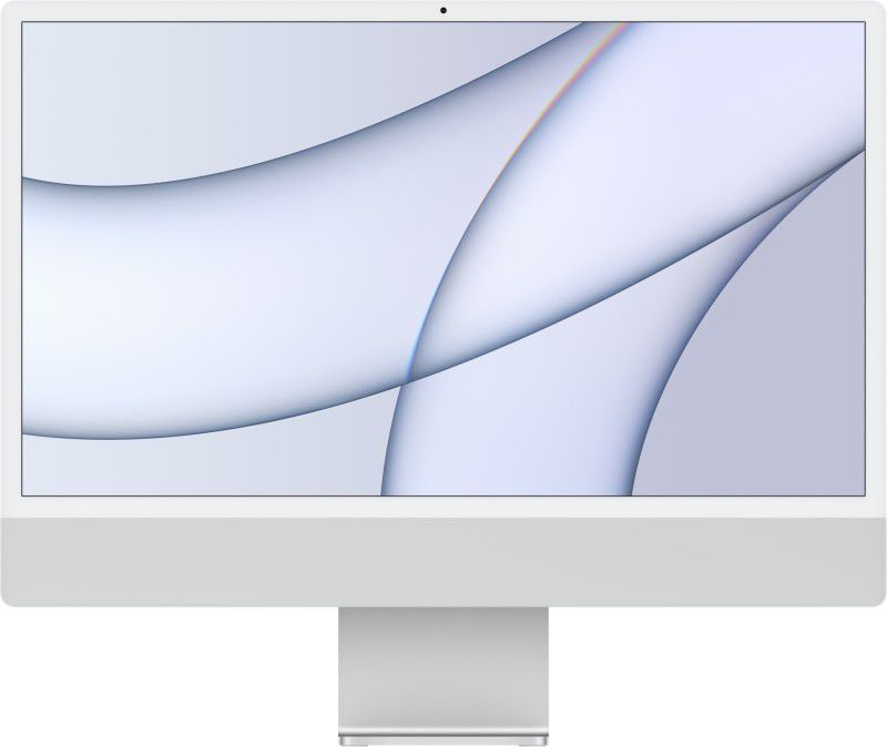 APPLE 2021 iMac with 4.5K Retina display M1 (8 GB Unified/256 GB SSD/Mac OS Big Sur/24 Inch Screen/MGTF3HN/A)  (Silver, 461 mm x 547 mm x 130 mm, 4.46 kg)