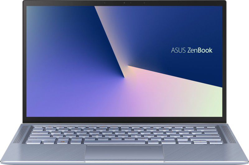 ASUS ZenBook 14 Ryzen 5 Quad Core 3500U 2nd Gen - (8 GB/512 GB SSD/Windows 10 Home) UM431DA-AM581TS Thin and Light Laptop  (14 inch, Silver Blue -Metal, 1.39 kg, With MS Office)
