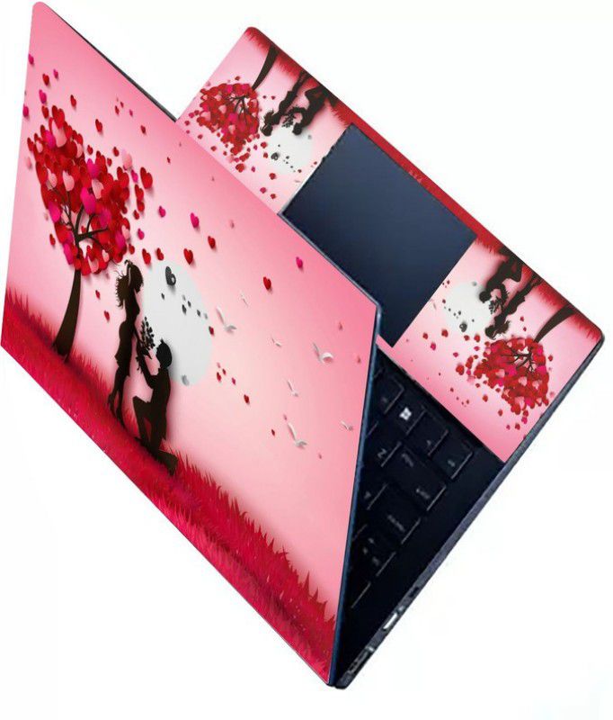 KALARKARI Laptop Skin Love-proposal Premium Matte vinyl HD printed Easy to Install Laptop Skin/Sticker/Decal/Vinyl/Cover for all size laptops upto 15.6 vinyl Laptop Decal 15.6