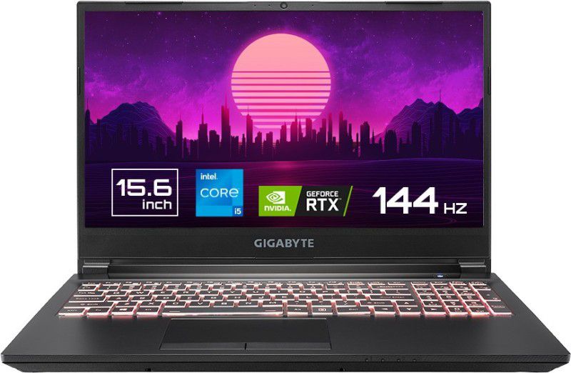 GIGABYTE G5 MD Core i5 11th Gen - (16 GB/512 GB SSD/Windows 11 Home/4 GB Graphics/NVIDIA GeForce RTX 3050 Ti/144 Hz) RC45MD Gaming Laptop  (15.6 Inch, Matte Black, 2.03 Kg, With MS Office)