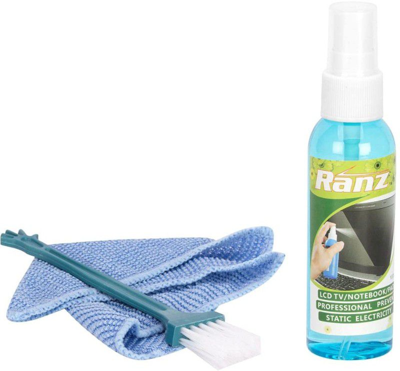 Ranz CLEANING KIT for Computers, Laptops, Mobiles, Gaming  (3 in 1 Screen Cleaning Kit for Laptops, Mobiles, LCD, LED, Computers and TV)