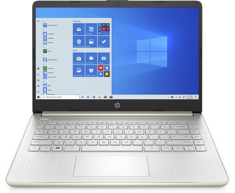 HP 14s Core i7 11th Gen - (8 GB/512 GB SSD/Windows 10 Home) 14s-DR2007TU Thin and Light Laptop  (14 inch, Pale Gold, 1.46 kg, With MS Office)