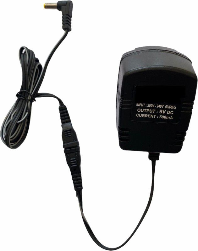 Upix 9V 500mA DC Supply Power Adapter with DC Pin Worldwide Adaptor  (Black)