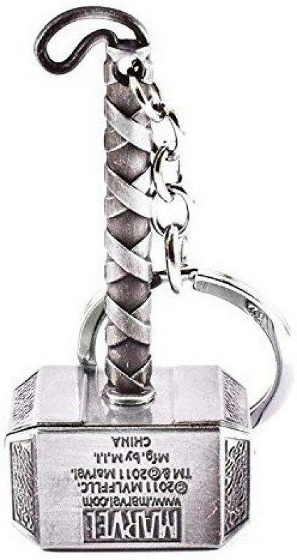 Explorer Marvel Series Flameless Windproof Thor Hammer Rechargeable Cigarette Lighter with Key Chain Marvel Series Flameless Windproof Thor Hammer Rechargeable Cigarette Lighter with Key Chain Cigarette Lighter, USB Cable  (SIlver Hammer)