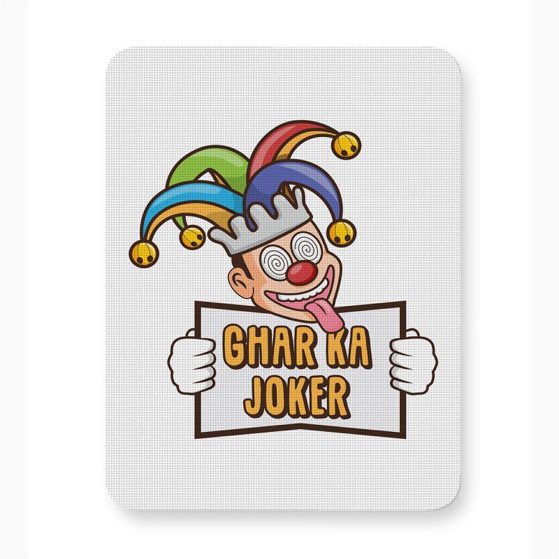 ICARUSBOX Icarus Box Ghar Ka Joker Mouse Pad Mat Anti-Slip Rubber Base Mousepad  (Multicolor)