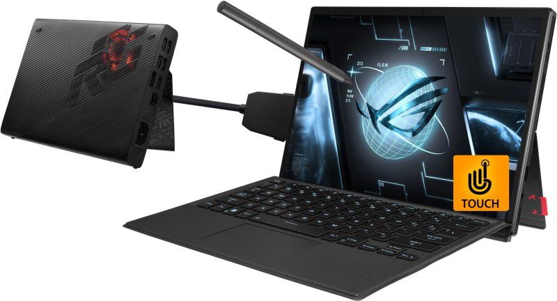 ASUS ROG Flow Z13 (2022) with RTX 3080 eGPU Core i9 12th Gen - (16 GB/1 TB SSD/Windows 11 Home/4 GB Graphics/NVIDIA GeForce RTX 3050 Ti/60 Hz) GZ301ZE-LC193WS Gaming Laptop  (13.4 Inch, Black, 1.18 Kg, With MS Office)