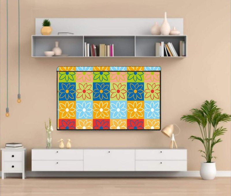 WEBDEALZ for 32 inch LED/LCD TV,Computer Monitor - ED/LCD -COVER-FLOWER PRINT-MULTICOLOR  (Multicolor)
