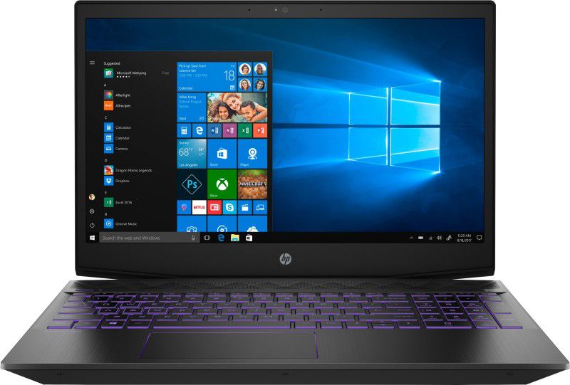 HP Pavilion Core i5 8th Gen - (8 GB/1 TB HDD/Windows 10 Home/4 GB Graphics/NVIDIA GeForce GTX 1050) 15-cx0140TX Gaming Laptop  (15.6 inch, Shadow Black, 2.17 kg)