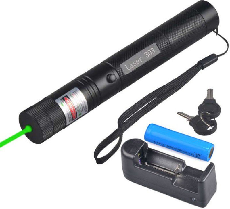 XTRDT RECHARGEABLE RED LASER LIGHT TORCH WITH ON/OFF LOCK (RED)  (650 nm, green)