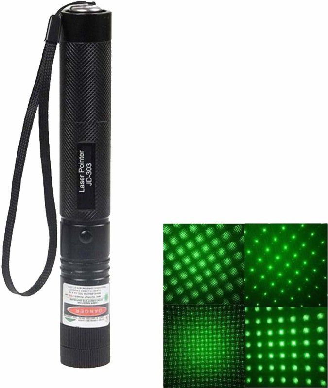 XTRDT Rechargeable 100mw 532nm Adjustable Beam Green Laser Starry Pointer Party Pen Disco Light with Safety Key&Charger  (532 nm, black)