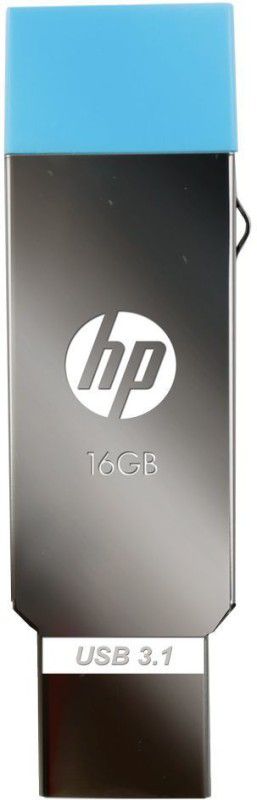 HP v302m OTG 16 GB Pen Drive  (Silver)