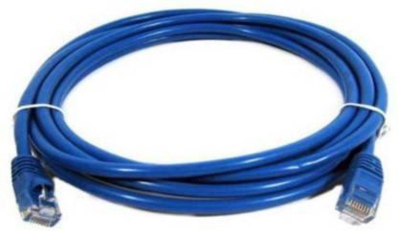 Pitambara Ethernet Cable 1.5 m rj45 patch cord 1.5 meter cat 6 LAN Cable  (Compatible with networking, Blue, One Cable)