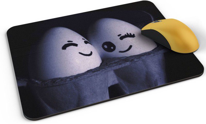Shloka Eggs Smiling Mousepad  (Multicolor)
