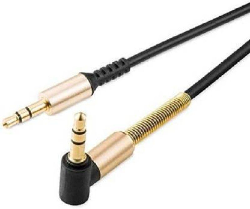 Pitambara AUX Cable 1.5 m 3.5mm  (Compatible with moblie laptop, Black, One Cable)