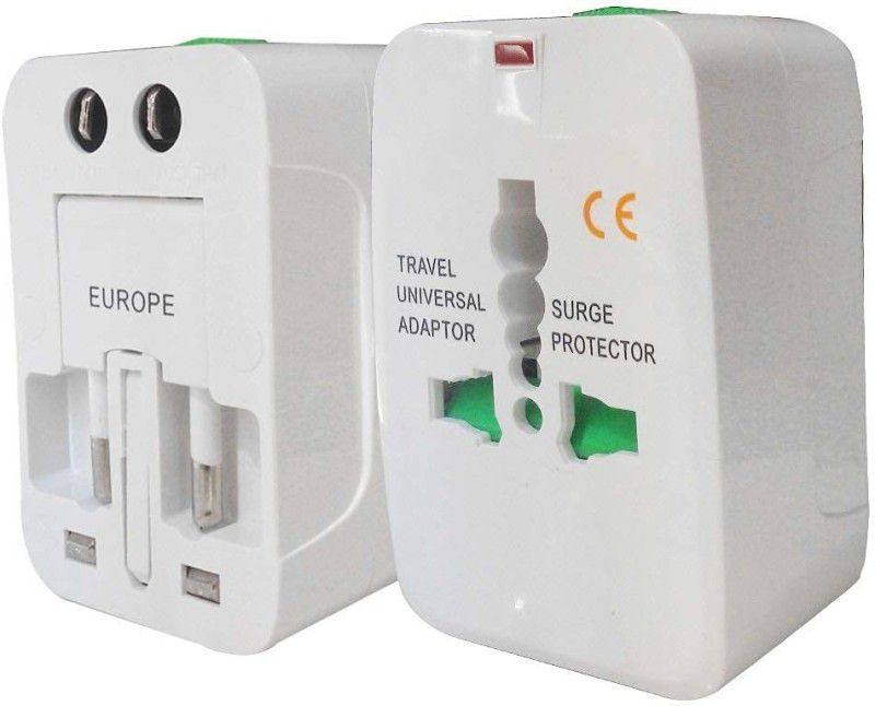 ASTOUND All in One Worldwide Universal Wall Charger AC Power Plug Worldwide Adaptor  (White)