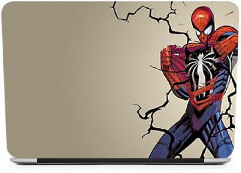 WeCre8 Skin's Spiderman Tear Up Premium Quality Vinyl Laptop Skin With Light Matte Finish Laptop Decal 15.6