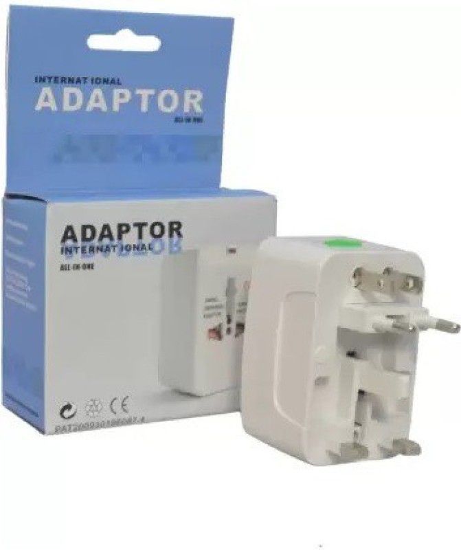 ASTOUND Universal World Wide Travel Power Plug Adapter/Charger Adapter Worldwide Adaptor  (White)