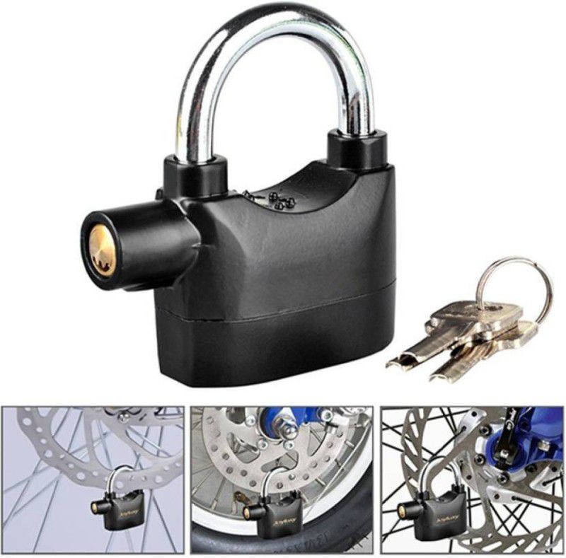 Sheling Anti Theft System Security Pad Lock with Burglar Smart Alarm Siren Motion Sensor Alarm Lock-A68 Multi Purpose Security pad Alarm Locks Safety Lock (AL-168)  (Black)