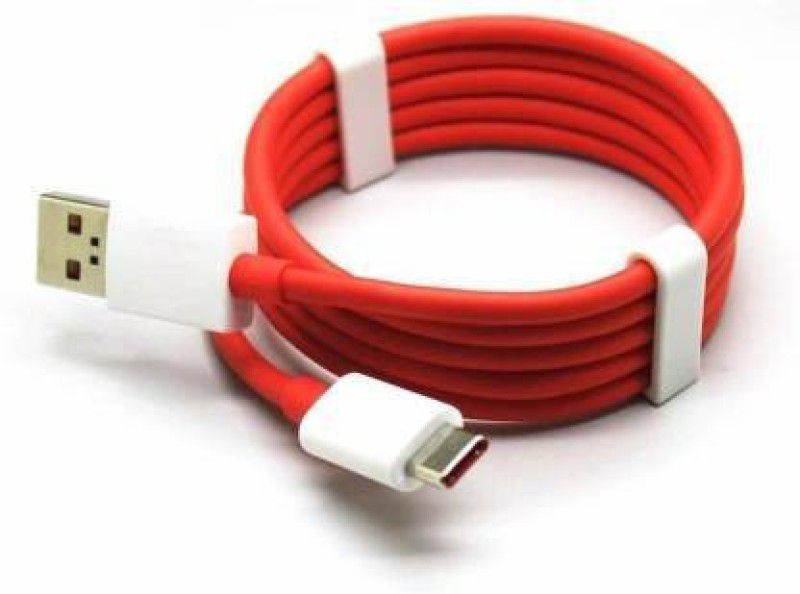 dhriyag Power Sharing Cable 1 m Type C Data Cable 1 m USB Type C Cable 1 m USB Type C Cable  (Compatible with data cable, Red, One Cable)