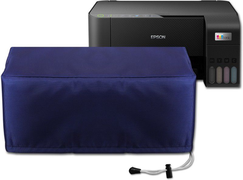 Cranique Dust Proof Nylon printer Cover For Epson EcoTank L3252 InkTank Printer - Blue Printer Cover