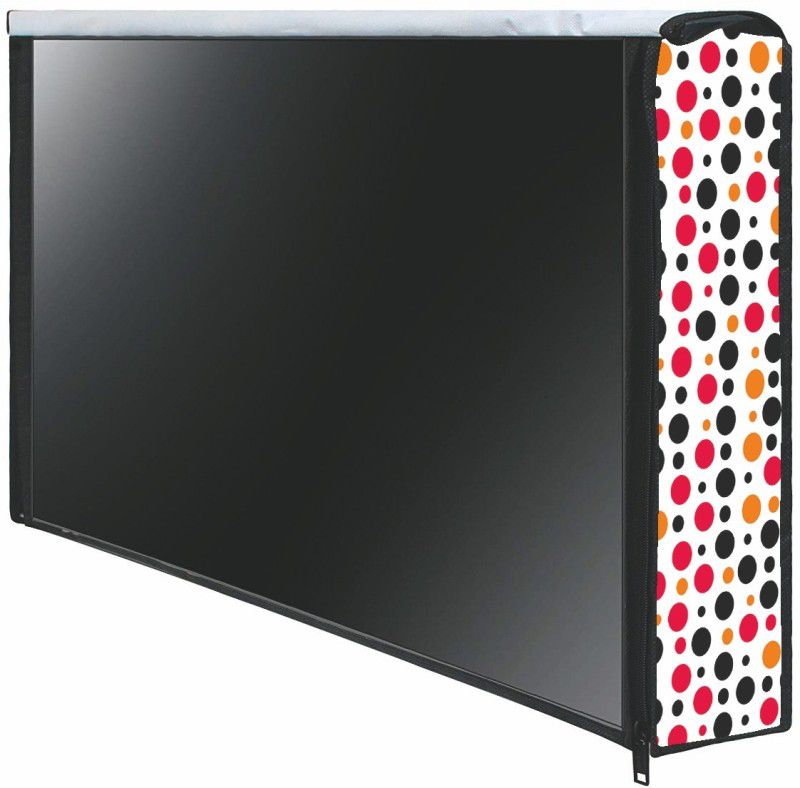Bhatia Home Decors LED Cover 32 Inch LED TV for 32 inch LED Cover 32 Inch LED TV - LED_32-RD-BL-WHT-Dots  (Black, White)