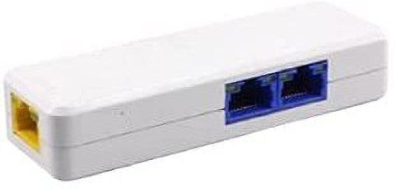HANUTECH Poe Extender Upto 100M Supported 2 Cameras,Poe Extension Networking Device (No External Power Required) Network Switch  (White)