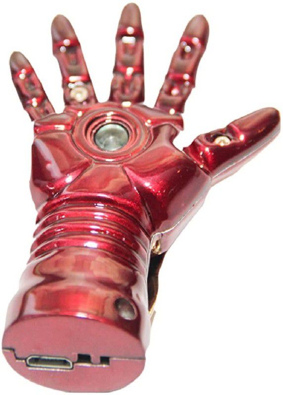 Explorer Easy To Carry Anywhere Mini Hand Lighter Iron Man Hand Style Creative USB Charging Cigarette Lighter Toy Look | Cigarette Lighter, USB Cable  (Golden, Red)