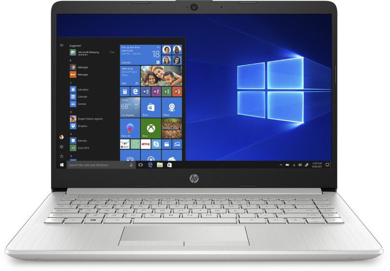 HP Ryzen 5 Quad Core 3500U - (8 GB/1 TB HDD/256 GB SSD/Windows 10 Home) 14s-dk0501AU Thin and Light Laptop  (14 inch, Natural Silver, 1.51 kg, With MS Office)