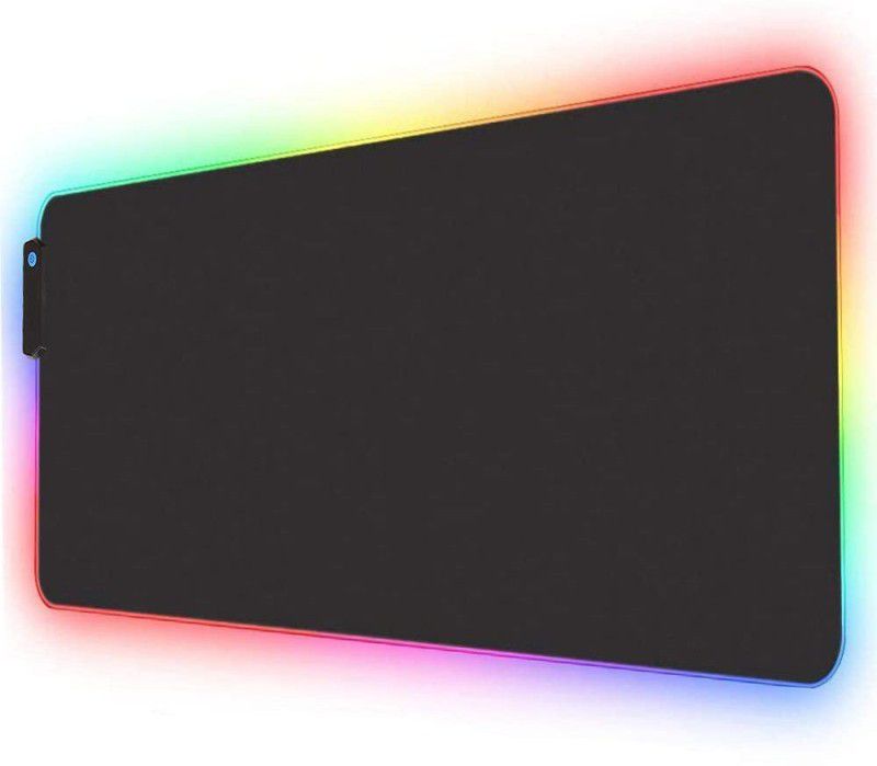 OCEANEVO Extended RGB Gaming Mouse Pad LED ,14 Lighting Modes ,Non Slip Base-78x30x0.4 cm Mousepad  (Black)