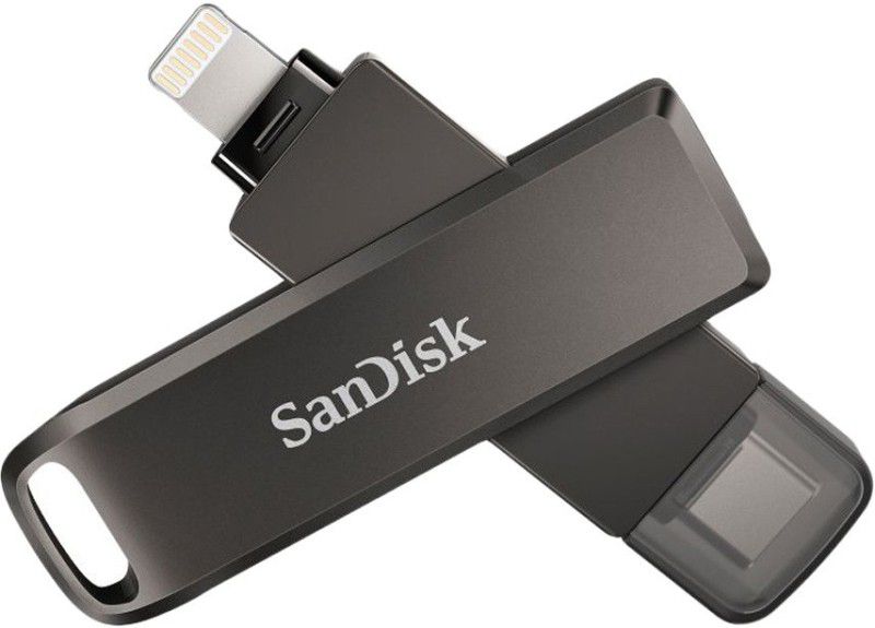 SanDisk iXpand, SDIX70N-064G-GN6NN, Type C, iPhone, iPad, Mac 64 GB Pen Drive  (Black)