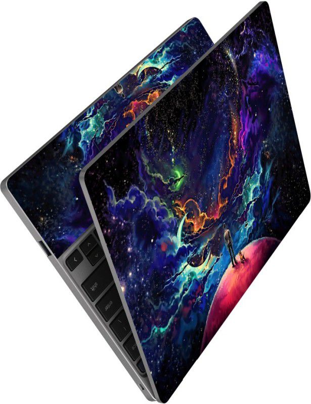 dzazner Premium Vinyl HD Printed Easy to Install Full Panel Laptop Skin/Sticker/Stretchable Vinyl/Cover for all Size Laptops upto 15.6 inch No Residue, Bubble Free - Men Galaxy Self Adhesive Vinyl Laptop Decal 15.6
