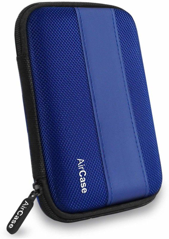 AirCase Rugged Pocket Drive Pouch 2.5 inch External Hard Disk Cover  (For Sony,Hitachi, iomega, Toshiba, Dell, Lenovo, HP, Royal Blue)