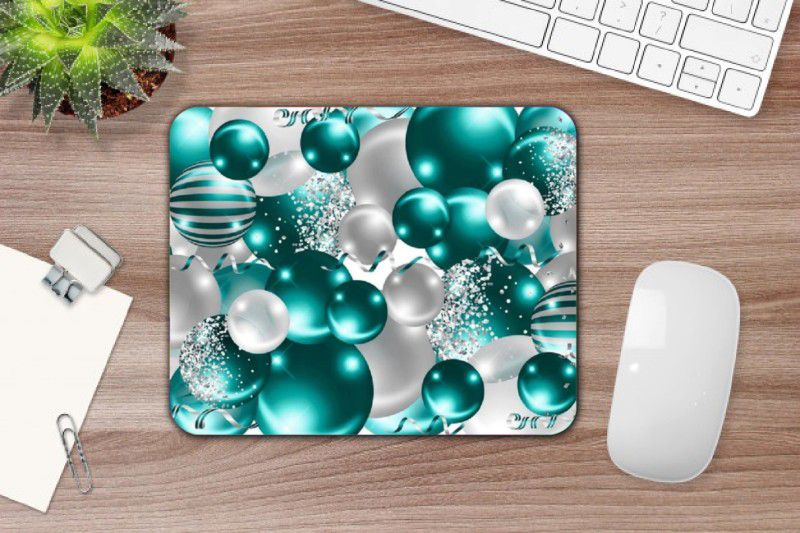 SANNU CREATION Attractive Bubbles Print Rectangle Mouse Pad For Laptop/Desktop/Computer Mousepad  (Multicolor)
