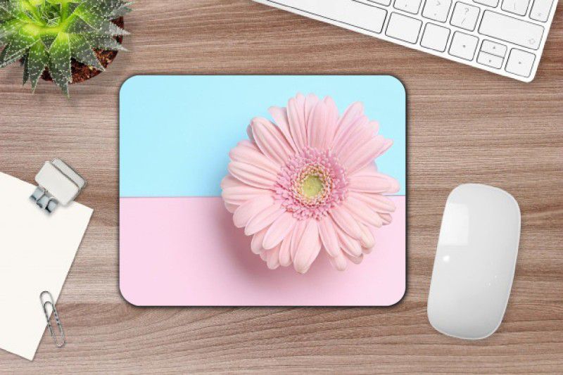 SANNU CREATION Beautiful Flower Rectangle Mouse Pad For Laptop/Desktop/Computer Mousepad  (Multicolor)
