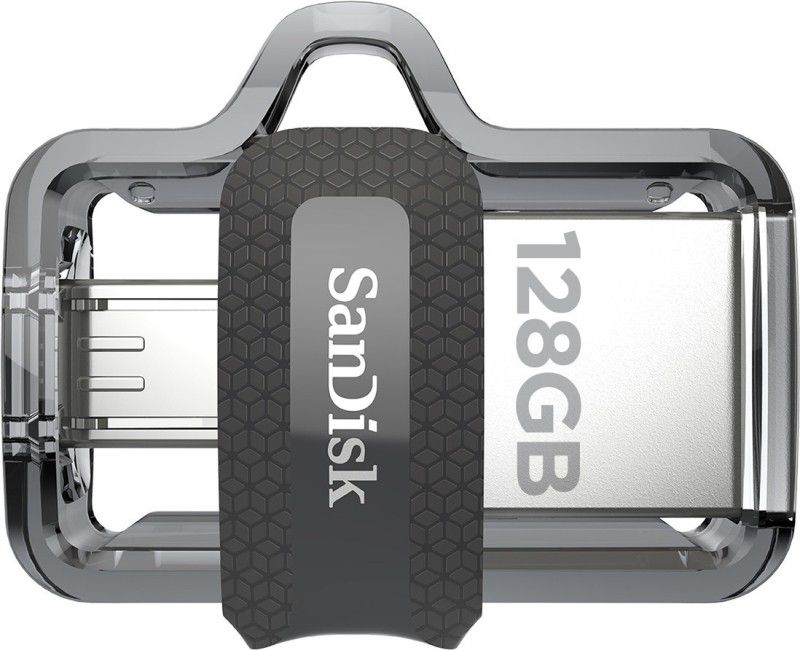 SanDisk Ultra Dual SDDD3-128G-G46/SDDD3-128G-i35 128 GB OTG Drive  (Black, Type A to Micro USB)