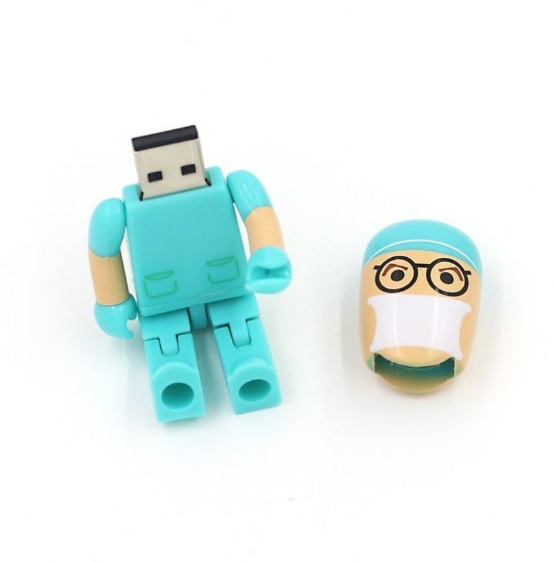 KBR PRODUCT JOURNEY FASHIONABLE ATTRACTIVE INNOVATIVE DESIGN DOCTOR TOY HIGH SPPED USB 2.0 4 Pen Drive  (Green, Beige)
