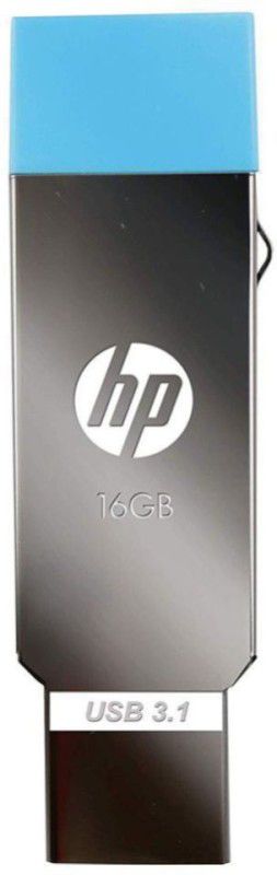 HP OTG 3.1 Metal USB Dual Drive X302M 16 GB Pen Drive  (Silver)