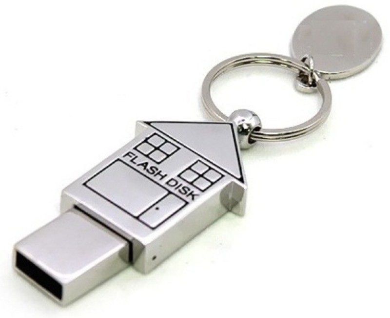 KBR PRODUCT JOURNEY ATTRACTIVE DESIGN UNIQUE HUT SHAPE USB 2.0 16 Pen Drive  (Silver)