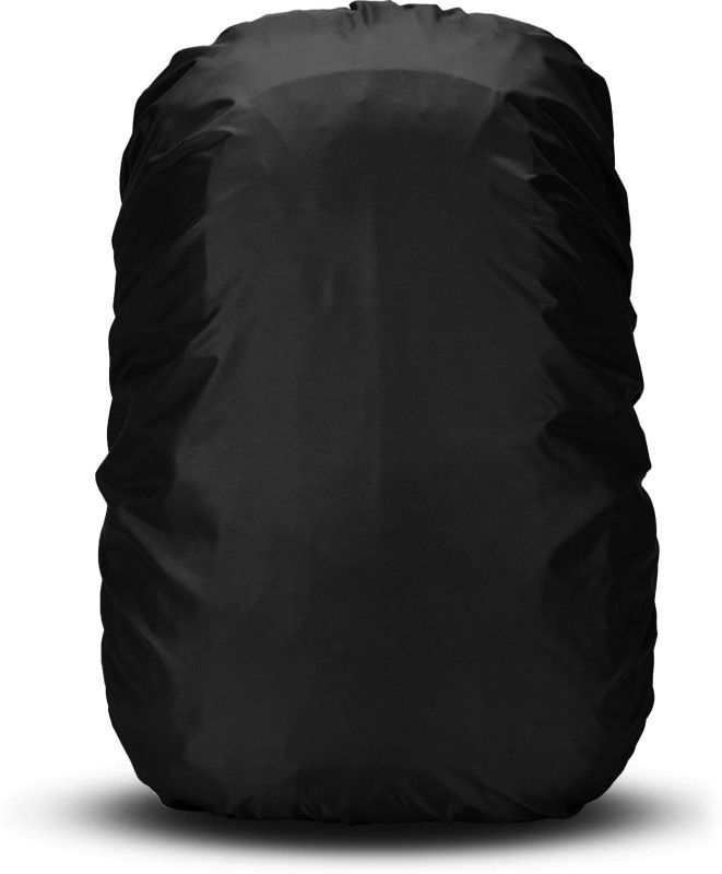 Nabaat Waterproof Rain Cover for 30 - 40L Free Size Backpacks / Bag with Pouch, (Black) Waterproof, Dust Proof Laptop Bag Cover  (40 L Pack of 1)