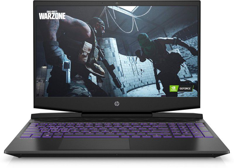 HP Pavilion Core i5 10th Gen - (8 GB/512 GB SSD/Windows 11 Home/4 GB Graphics) 15-DK1520TX Laptop  (15.6 inch, Shadow Black & Ultra Violet, 1.98 kg, With MS Office)