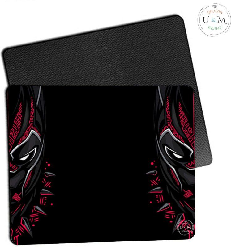 CSTVI Marvels Black Panther Premium Mouse Pad Mousepad  (Black pink)