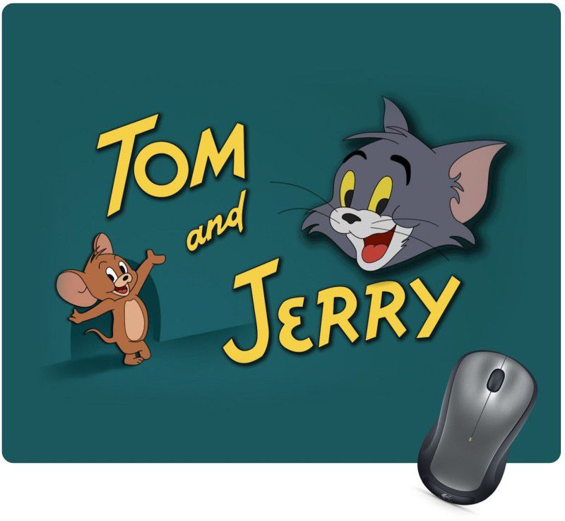 Golden Feather Cartoon Tom & Jerry Designer Mousepad 140 Mousepad  (Multicolor)